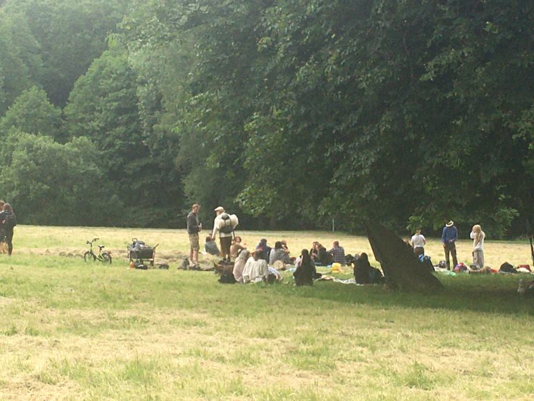 People Celebrating Summer Solstice